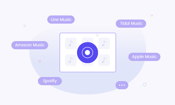 様々な音楽ストリーミングサービスに対応